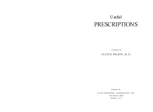 Useful prescriptions