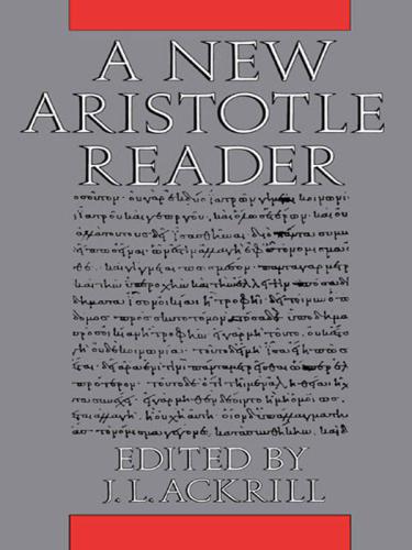 A New Aristotle Reader