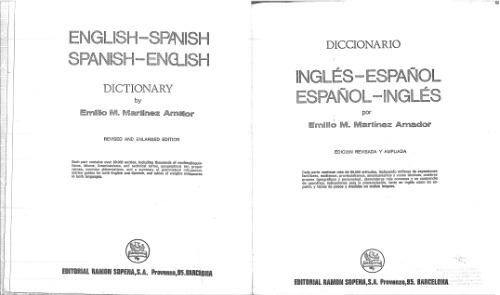 Diccionario inglés - español, español - inglés