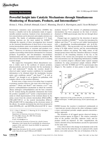 Powerful Insight into Catalytic Mechanisms through Simultaneous Monitoring of Reactants, Products, and Intermediates