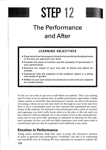 The Actor In You: Twelve Simple Steps to Understanding the Art of Acting