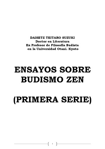 Ensayos sobre budismo zen