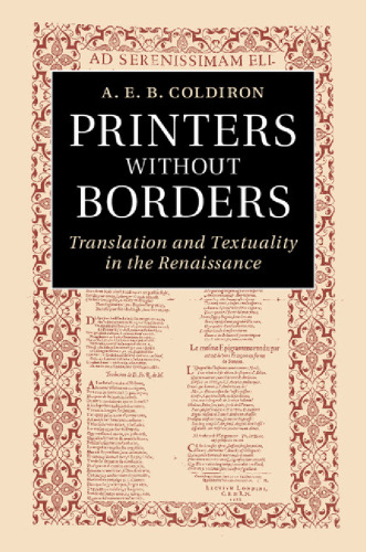 Printers without Borders: Translation and Textuality in the Renaissance