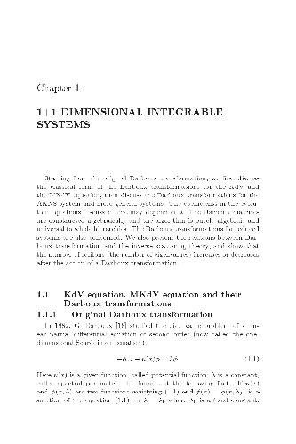 1+1 Dimensional Integrable Systems