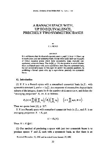 A Banach Space With, Up To Equivalence, Precisely Two Symmetric Bases