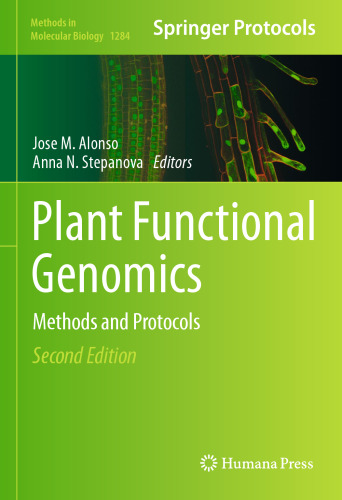 Plant Functional Genomics: Methods and Protocols