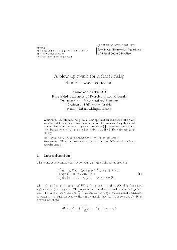 A blow up result for a fractionally damped wave equation