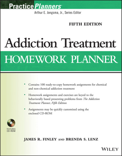 Addiction treatment homework planner