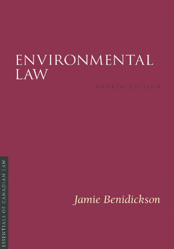 Essentials of Canadian Law Environmental Law