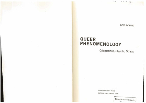 Queer Phenomenology