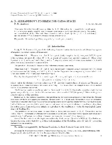 A. D. Alexandrovs Problem for CAT(0)-Spaces