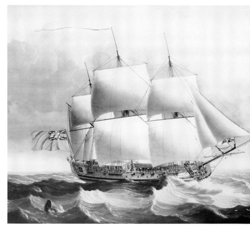 The royal yacht Caroline, 1749