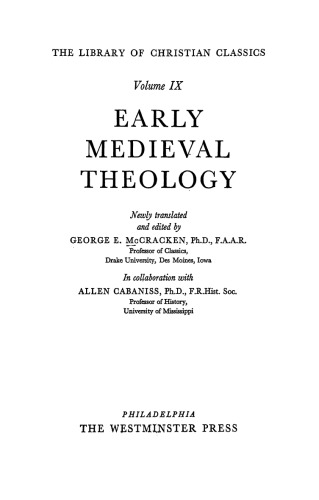 Early medieval theology