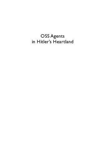 OSS Agents in Hitler's Heartland: Destination Innsbruck