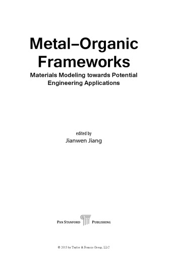 Metal-Organic Frameworks: Materials Modeling towards Engineering Applications