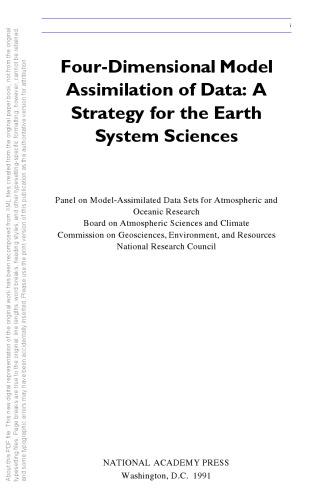 Four-Dimensional Model Assimilation of Data: A Strategy for the Earth System Sciences