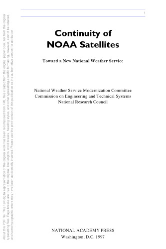 Continuity of NOAA Satellites