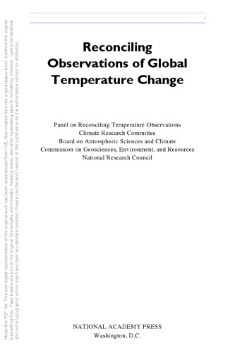 Reconciling Observations of Global Temperature Change