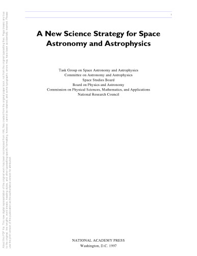 A New Science Strategy for Space Astronomy and Astrophysics