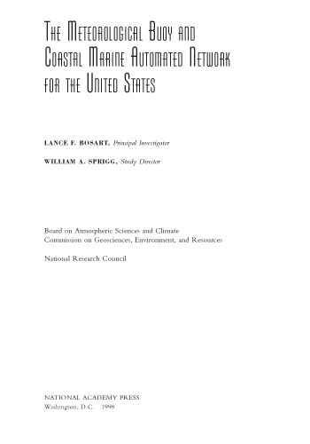 The Meteorological Buoy and Coastal Marine Automated Network for the United States