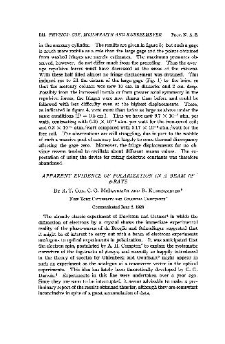 Apparent Evidence of Polarization in a Beam of -Ray