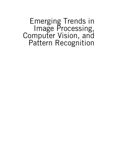 Emerging Trends in Image Processing, Computer Vision and Pattern Recognition