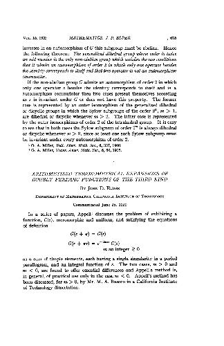 Arithmetized trigonometrical expansions of doubly periodic functions of the third kind