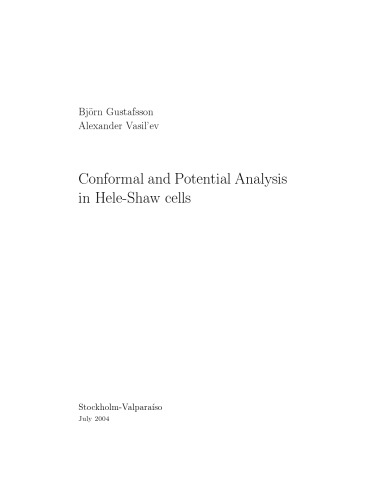 Conformal and potential analysis in Hele-Shaw cells