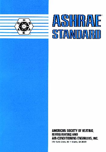 ASHRAE Standard 62-1999, Ventilation For Acceptable Indoor Air Quality