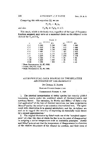 Astrophysical Data Bearing on the Relative Abundance of the Elements