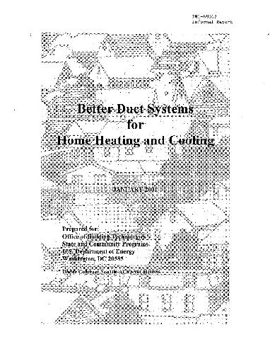 Better Duct Systems for Home Heating and Cooling