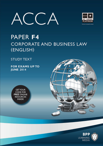 F4 - Corp and Business Law (Eng) - Study Text 2013