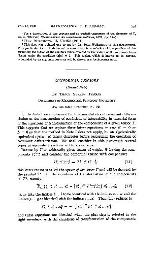 Conformal Tensors. (Second Note)