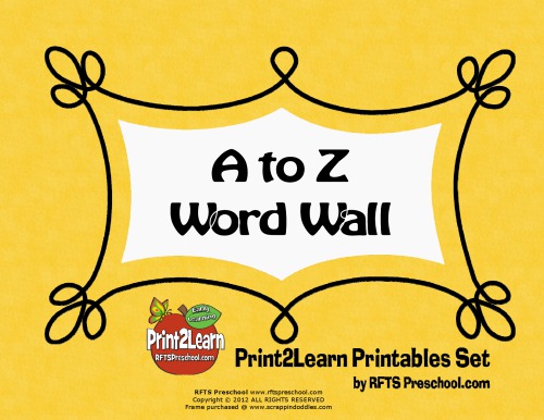 A to Z Word Wall