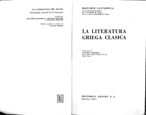 La literatura griega clásica