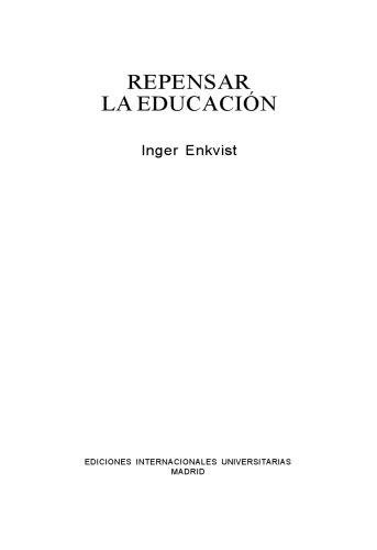 Repensar la Educacion