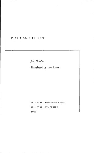 Plato and Europe