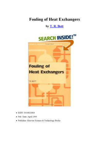 Fouling Of Heat Exchangers