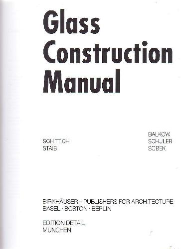 Glass Construction Manual 