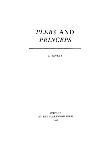 Plebs and princeps