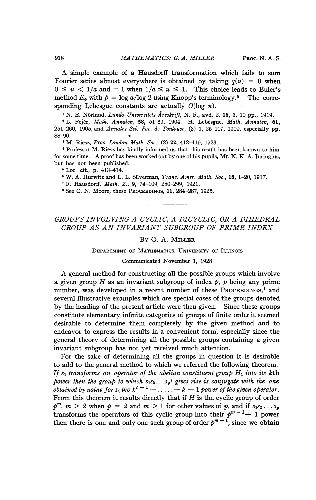 Groups Involving a Cyclic, a Dicyclic, or a Dihedral Group as an Invariant Subgroup of Prime Index