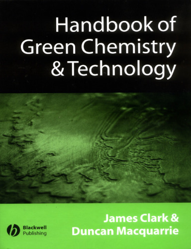 Handbook Of Green Chemistry And Technology