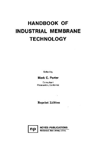 Handbook of Industrial Membrane Technology