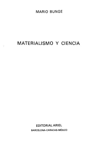 Materialismo y ciencia