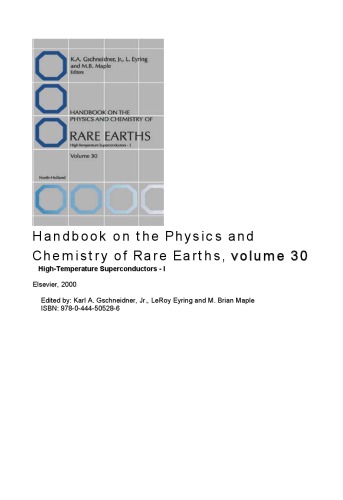 Handbook on the Physics and Chemistry of Rare Earths