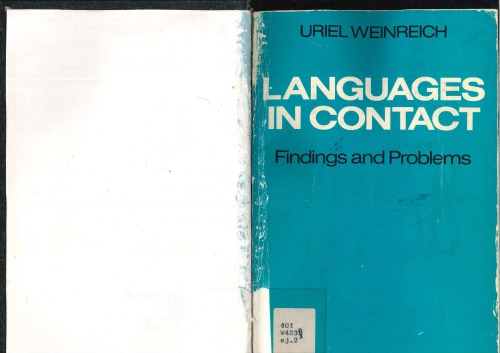 Languages in contact. Findings and problems