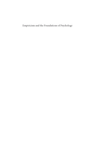 Empiricism and the foundations of psychology