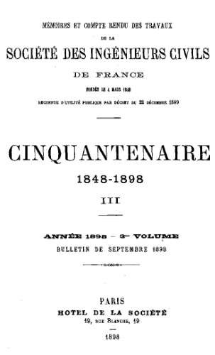 Cinquantenaire 1848-1898 [Text]