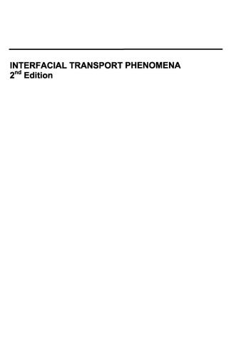 Interfacial Transport Phenomena