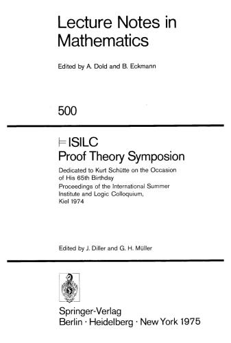 Isilc - Proof Theory Symposion